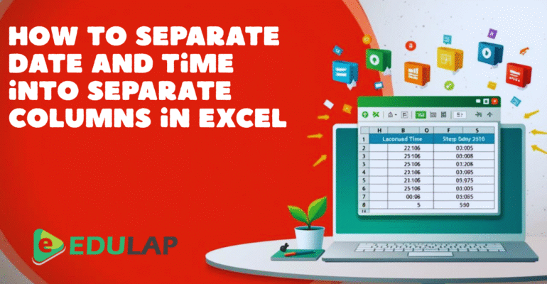 YouTube Thumbnail - Easily Separate Date and Time in Excel!
